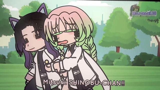 A nice sight..  Giyushino?  Kny  Murasakiii!   Gacha Club  Shinobu birthday special!