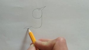 Рисунок из цифр / Птичка из цифры 9