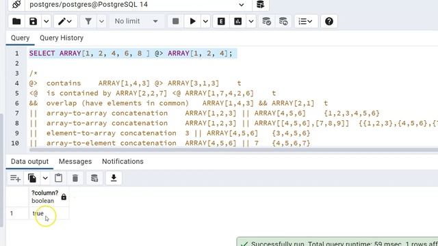 PostgreSQL Array Functions and Operators | Concept of Arrays | Declaration of Array Types VD#22 смотреть онлайн