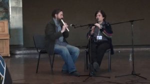 Дуэт сопилкарей. Блокфлейта и сопилка альт.
