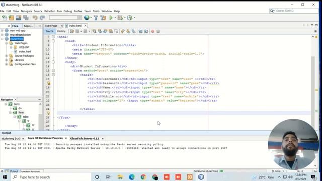 Enterprise Java Practical 2 using servlet store data on mysql xmapp sever