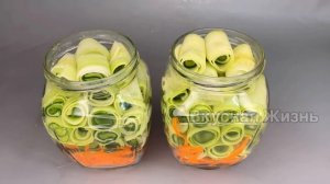 ТАКОГО ВЫ ТОЧНО НЕ ЕЛИ! ВСЕ ГОСТИ ПРОСЯТ РЕЦЕПТ! РУЛЕТИКИ ИЗ КАБАЧКОВ С ОГУРЦАМИ НА ЗИМУ!