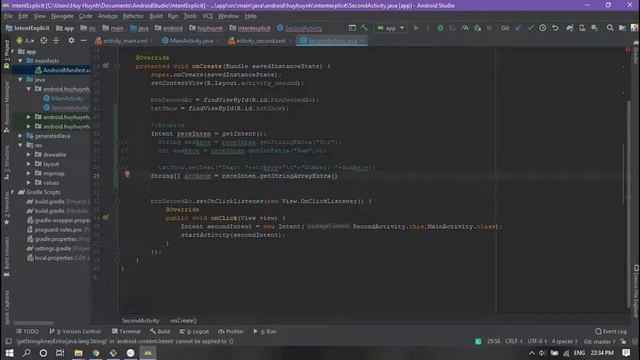 [Android Tutorial] Chapter 39: Intent Explicit Send Array смотреть онлайн