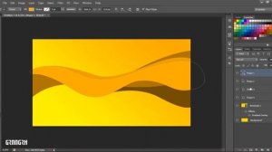 How to Design Modern Wave Background in Photoshop