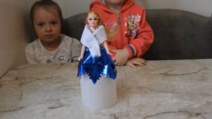 Детские Поделки DIY - Снегурочка из пластиковой бутылки за 15 минут