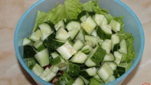 Салат Греческий с маринованным красным луком