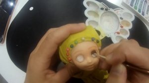 Кукла-аниме персонаж// ООАК на "Волчица и пряности"//Рисуем лицо с огромными анимешными глазами
