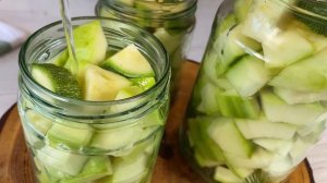 Хрустящие КАБАЧКИ на зиму! Не варю,не жарю,не запекаю! Ну ооочень вкусные кабачки!