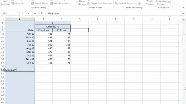 Excel 2013 Tutorial - Using Statistical Functions - Learn Excel Training Tutorial