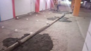Заливка полов на автомойке