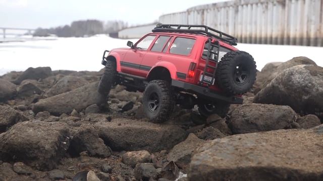 LC80 от ROCHOBBY ... Тест по снегу и грязи. RC 4x4