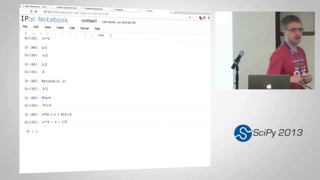 Symbolic Computing with SymPy, SciPy2013 Tutorial, Part 2 of 6 смотреть онлайн