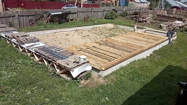 Сборка каркасной стены для моей мастерской. смотреть онлайн