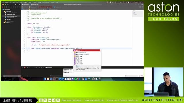 Building a Simple iPhone App in 30 min. | Bipin Butala at Aston Technologies' Minneapolis Tech Talk смотреть онлайн