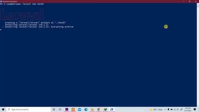 How to Create a Laravel Project with Command Prompt or PowerShell Window