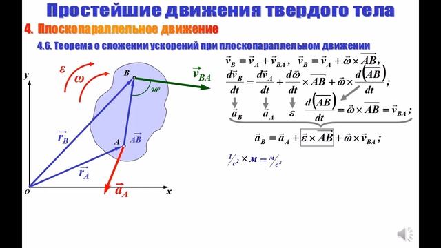 Лекция 09   Плоскопараллельное движение