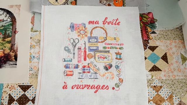 Что вышила в последнее время. Влог. Вышивка крестом. смотреть онлайн