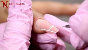 Как сделать идеальный френч? Французский маникюр с гелем-финишем WEISS | NIKA NAGEL