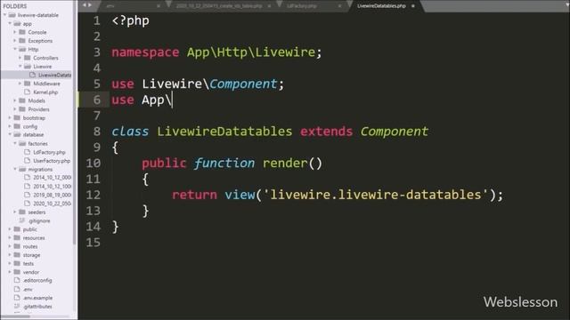 Livewire DataTables with Laravel 8 смотреть онлайн