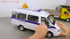 Машинки Автопарк - внедорожники и служебные Газели
