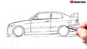 Как нарисовать машину БМВ