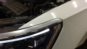 Установка Китайских LED фар и переделка задних LED фонарей на жёлтые повороты VW Passat B8 USA 2016