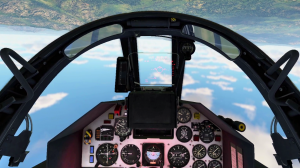 Вылет на штурмовике Alpha Jet E в VR шлеме в локации Порт-Морсби в War Thunder.