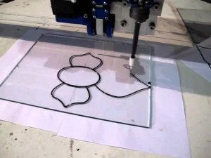 Витражный станок. Нанесение контура.