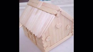 Строим домик из палочек для мороженого