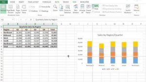 How to Split Pages in Excel Horizontally : Microsoft Office Tips