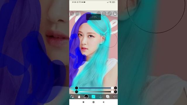 Голубые волосы у Розэ (и красные губы) смотреть онлайн