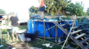 Крыльцо, подиум для бассейна BestWay часть 2