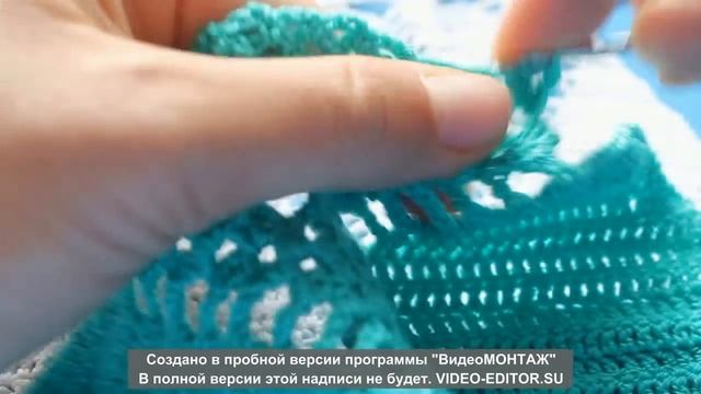 Модный купальник- кроптоп для девочки крючком!