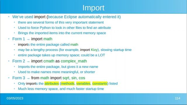 DPB's Object Oriented Programming using Python (class 10) -- Even more vocabulary!!!