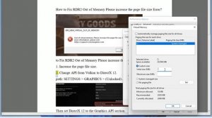 Fix RDR2 Out of Memory Please increase the page file size Error - Fix ERR_MEM_VIRTUAL_OUT_OF_MEMORY