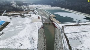 Устье реки Бельбек и Бельбекский водозабор. Начало недели морозов в Крыму.