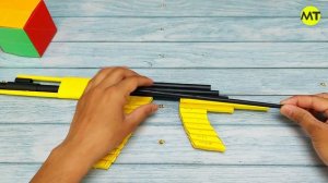 Powerful Paper AK47 Gun That Shoots Paper Bullets | How To Make a Paper AK47 Gun | Easy Paper Gun