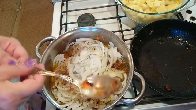 Как приготовить жаркое с мясом и картофелем. Быстро.Просто.Вкусно.