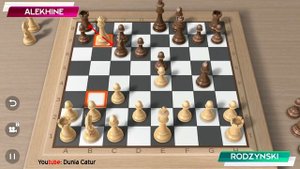 Jebakan Catur Master Dunia Alexander Alekhine VS Rodzynsky | Alekhine Defense Trap Partai Terbaik