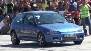 Honda B16A2 Turbo vs Opel Astra 3.0V6+Nos Final(1st place Honda B16A2 Turbo)