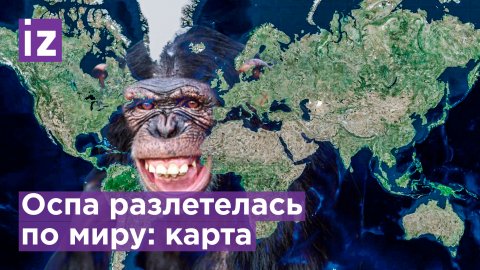 Карта заражения обезьяньей оспой в мире / Известия