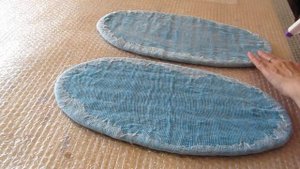 Раскладка шерсти на валяные ботинки 4