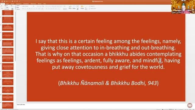 Встречи Дхаммы Общества Бхаваны Анапанасати сутта часть 3 01 04 23 смотреть онлайн