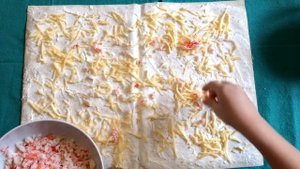 РУЛЕТЫ ИЗ ЛАВАША. К ПРАЗДНИЧНОМУ СТОЛУ. Роллы с крабовыми палочками, сыром и зеленью. (Эмилия) Roll