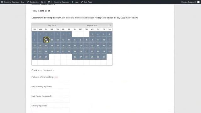 Booking Calendar - Early booking / Last minute booking discounts. смотреть онлайн