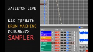 DRUM MACHINE on SAMPLER в ABLETON LIVE