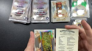 2021 Topps Allen and Ginter CHROME. REALLY FUN RIP! 4 NUMBERED CARDS, NICE ROOKIE PARALLEL PULL