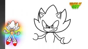 How to DRAW HYPER SONIC - Sonic the Hedgehog
