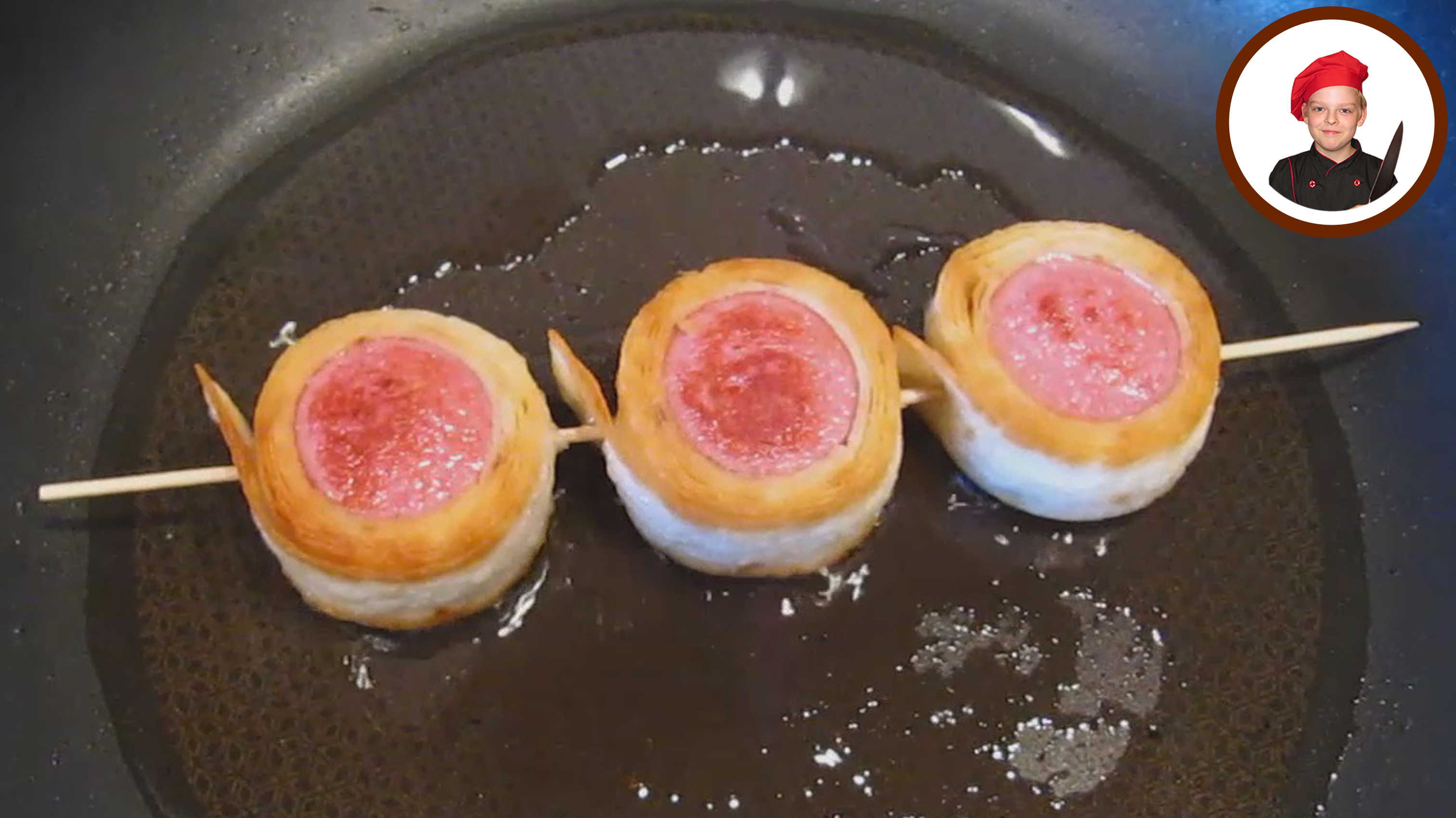 Шашлык из сосисок