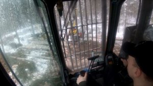 Харвестер VOLVO в РАБОТЕ